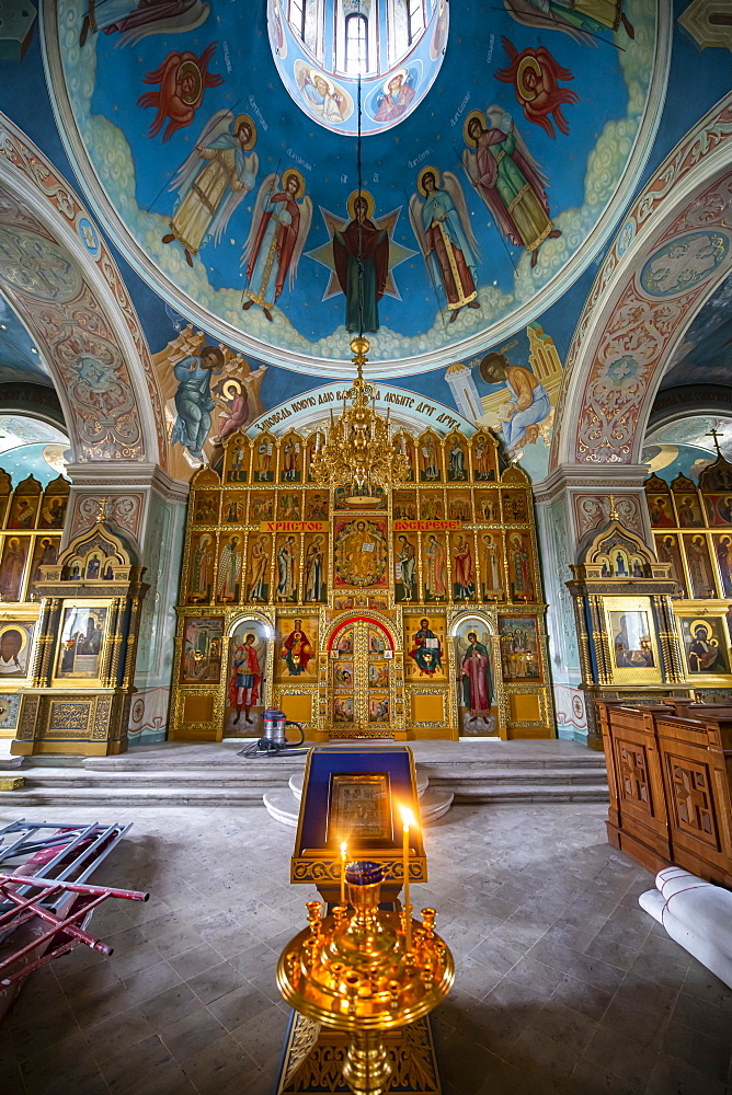 Interior of the Cathedral of Kolomna, Moscow Oblast, Russia, Eurasia