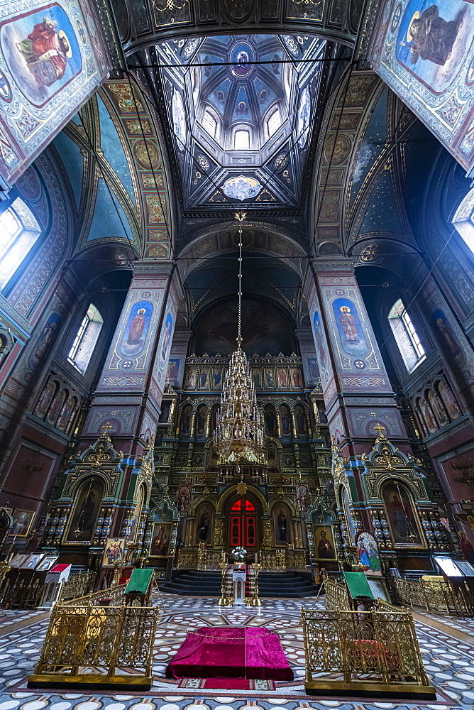 Interior of the Yelets Cathedral, Yelets, Lipetsk Oblast, Russia, Eurasia