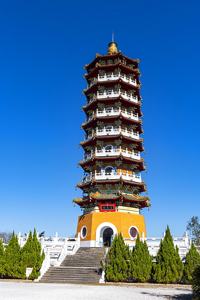 Ci'en Pagoda, Sun Moon Lake, National Scenic Area, Nantou county, Taiwan, Asia