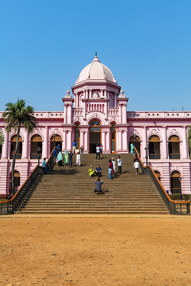 Entrance of the Pink Palace, Ahsan Manzil, Dhaka, Bangladesh, Asia