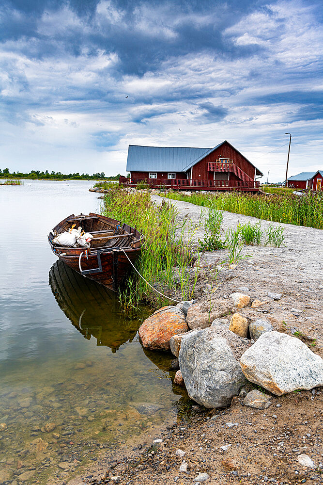 Boathouse in the Kvarken Archipelago, UNESCO World Heritage Site, Finland, Europe