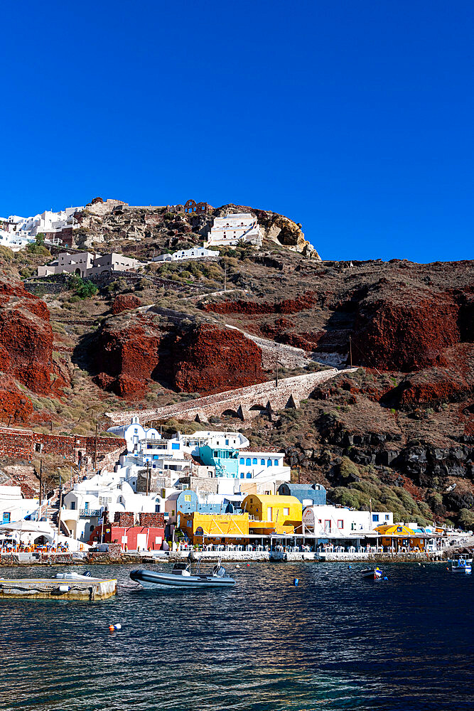 Ammoudi Bay, Oia, Santorini, Cyclades, Greek Islands, Greece, Europe