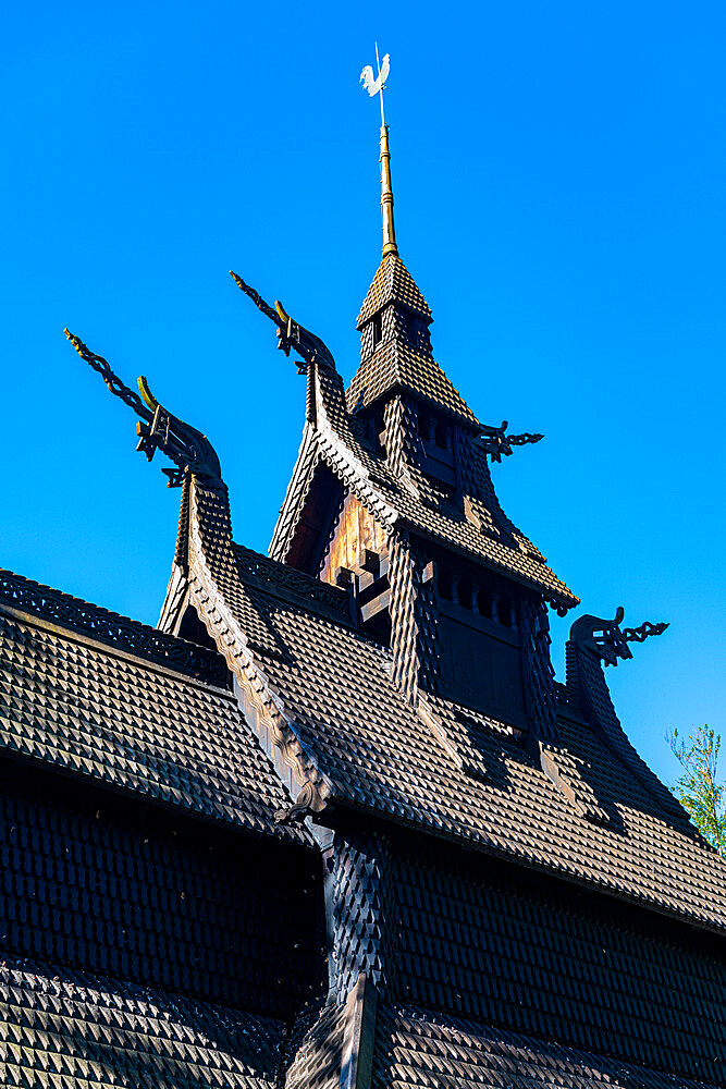 Fantoft Stave Church, Bergen, Norway, Scandinavia, Europe