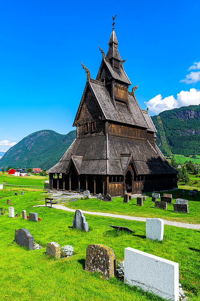 Hopperstad Stave Church, Vikoyri, Norway, Scandinavia, Europe