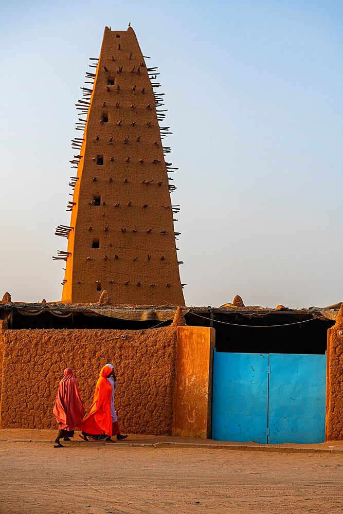 Grand Mosque of Agadez, UNESCO World Heritage Site, Agadez, Niger, Africa