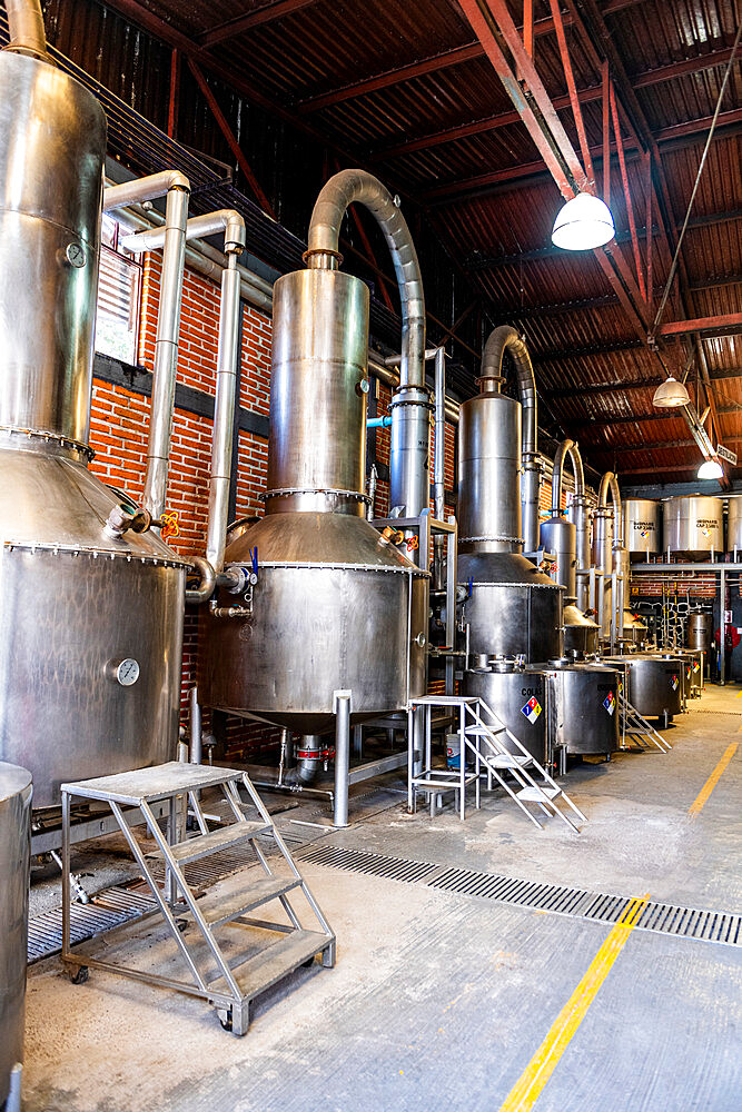 Distillery in the Tequila Factory La Cofradia, UNESCO World Heritage Site, Tequila, Jalisco, Mexico, North America