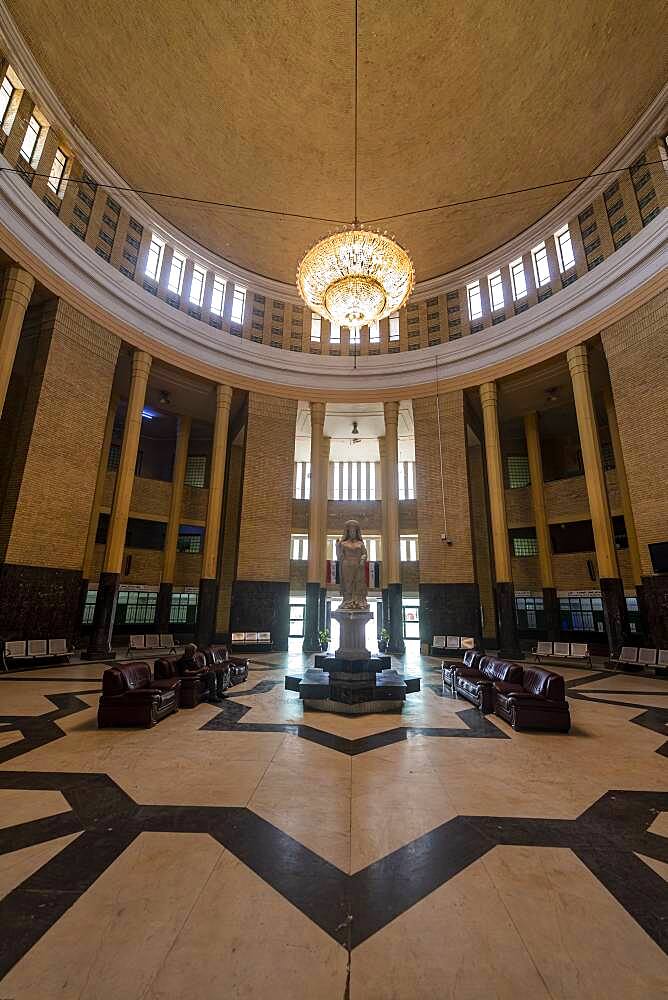 Interior of the Baghdad Central Railway Station, Baghdad, Iraq, Middle East