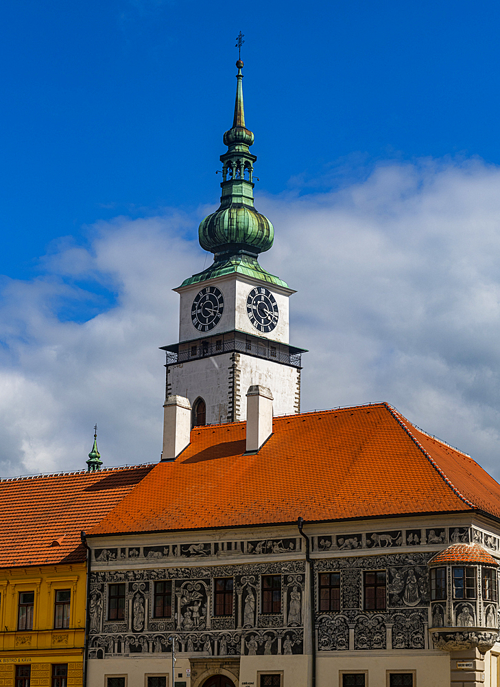 Jewish Quarter and St. Procopius' Basilica in Trebic, Czech Republic, Europe