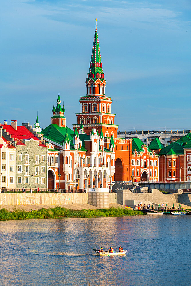 Houses built in the style of Bruges in Yoshkar-Ola, Mari El, Russia, Europe