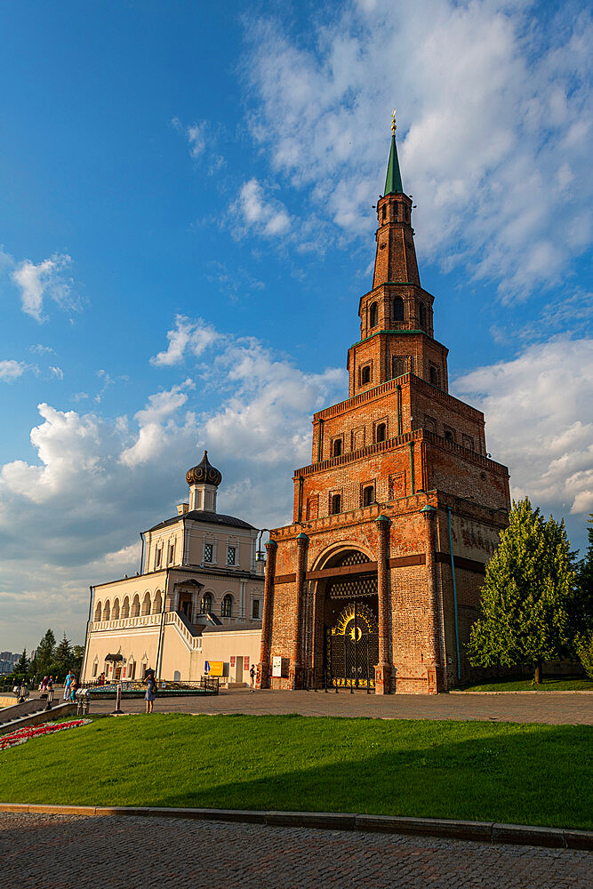 Syuyumbeki Tower, UNESCO World Heritage Site, Kazan Kremlin, Kazan, Republic of Tatarstan, Russia, Europe