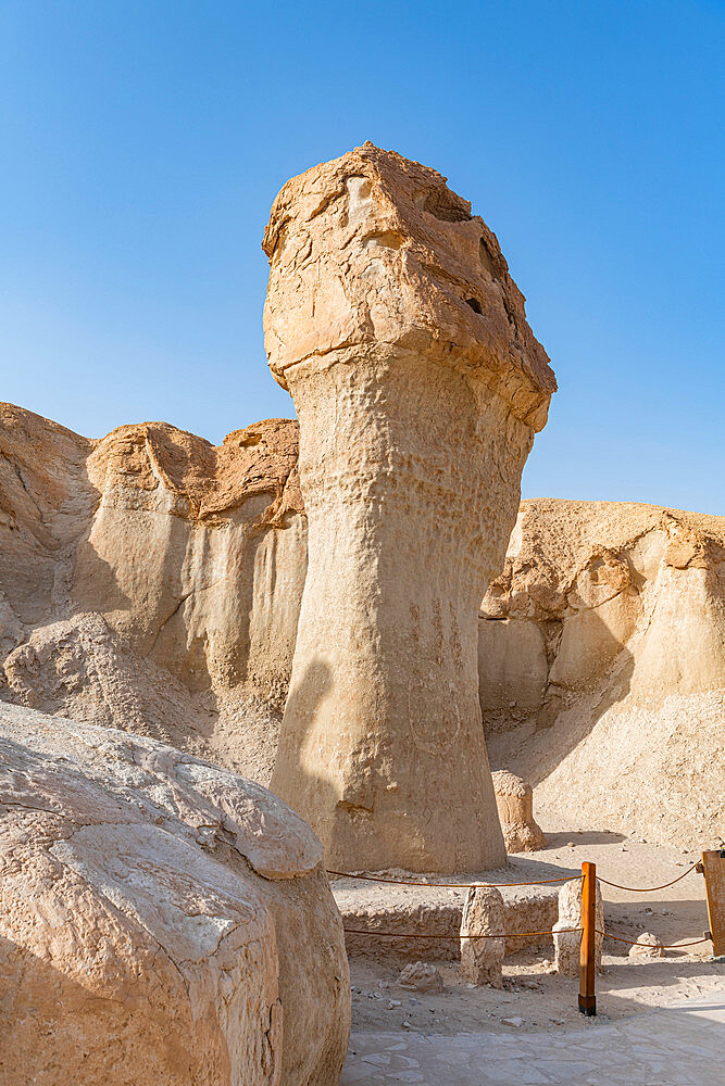 Entrance to the Al Qarah mountain, Al Ahsa (Al Hasa) Oasis, UNESCO World Heritage Site, Hofuf, Kingdom of Saudi Arabia, Middle East