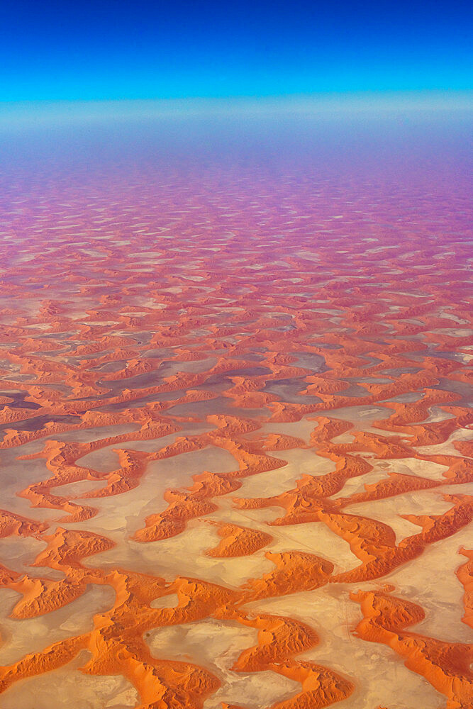 Aerial of the Rub al Khali, the Empty Quarter, Kingdom of Saudi Arabia, Middle East