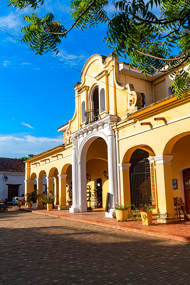 Colonial house on the Real de la Concepcion square, Mompox, UNESCO World Heritage Site, Colombia, South America