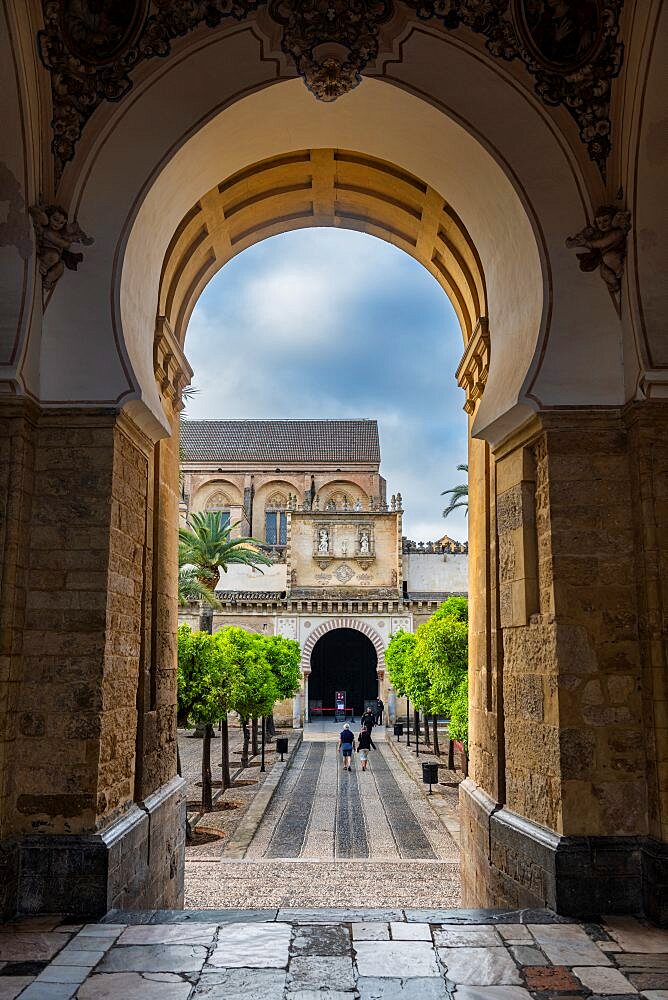 Gate to the Unesco site Mosque???Cathedral of Cordoba, Cordoba, Andalusia, Spain