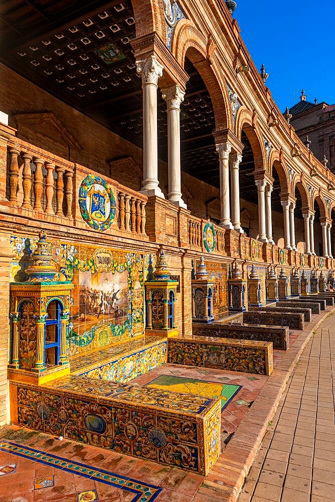 Plaza de Espana, Seville, Andalucia, Spain