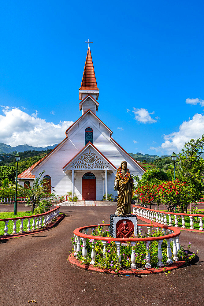 Papeete Catholic Cathedral, Tahiti, Society Islands, French Polynesia, South Pacific, Pacific