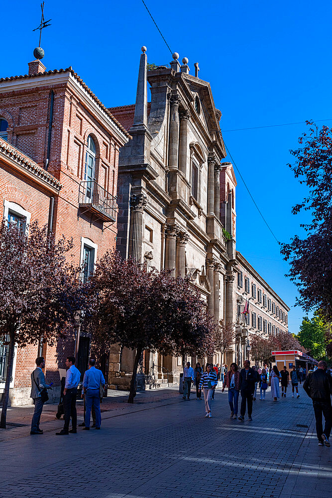 Chapel of Santas Formas, UNESCO World Heritage Site, pedestrian zone, Alcala de Henares, Madrid Province, Spain, Europe