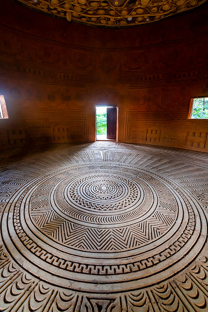 Case a Palabres, former meeting room for the elders, Dalaba, Futa Djallon, Guinea Conakry, Africa