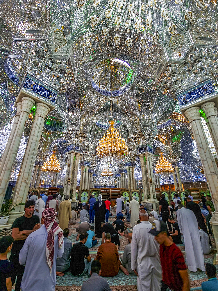 Interior of the Holy Shrine Of Imam Hossain, Karbala, Iraq, Middle East