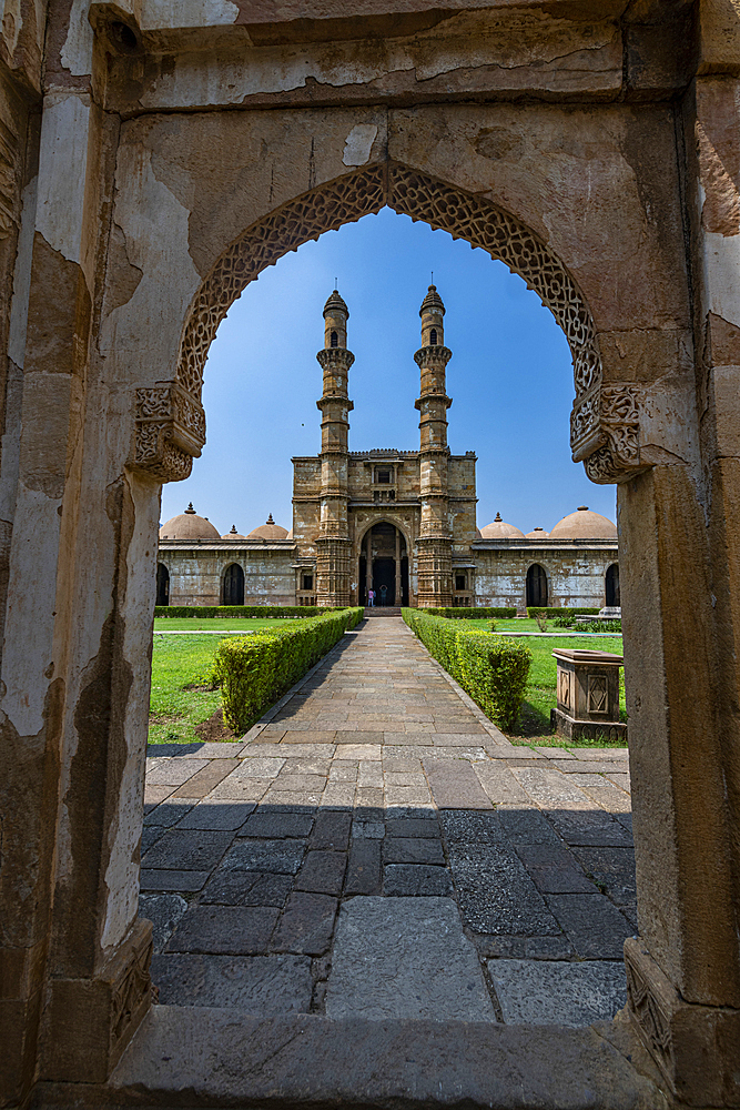 Jami Mosque, Champaner-Pavagadh Archaeological Park, UNESCO World Heritage Site, Gujarat, India, Asia