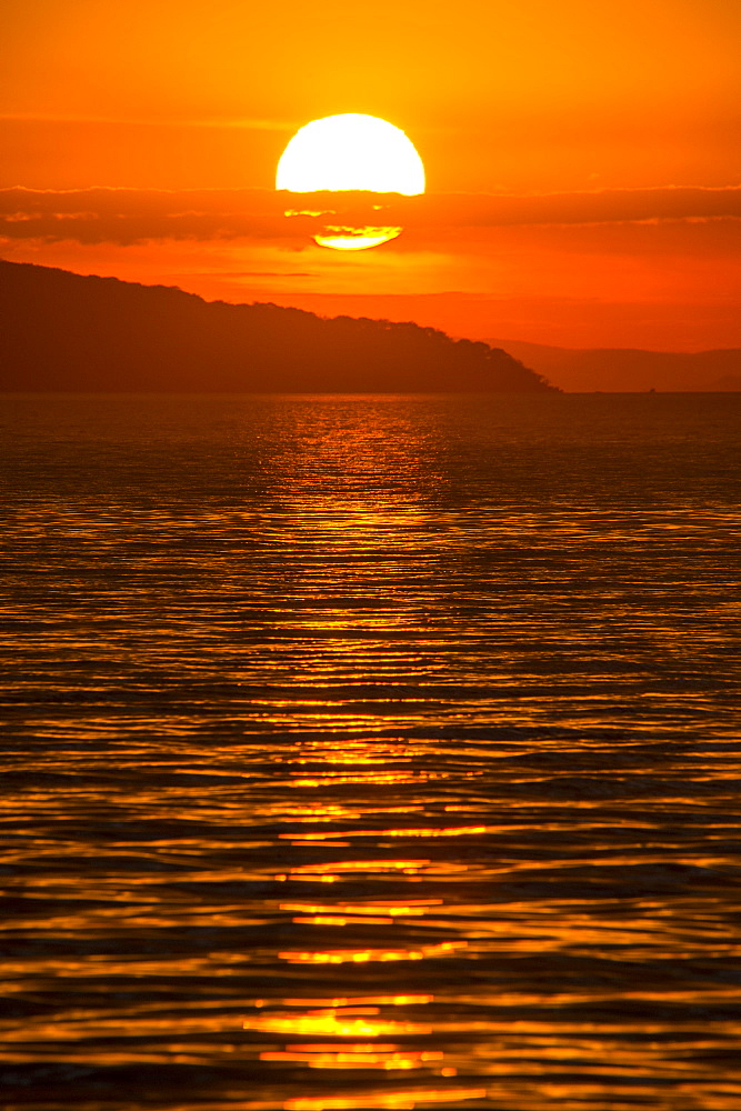 Sunset at Cape Maclear, UNESCO World Heritage Site, Lake Malawi, Malawi, Africa