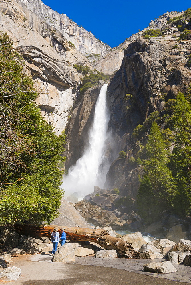 Yosemite Falls, Yosemite National Park, UNESCO World Heritage Site, California, United States of America, North America