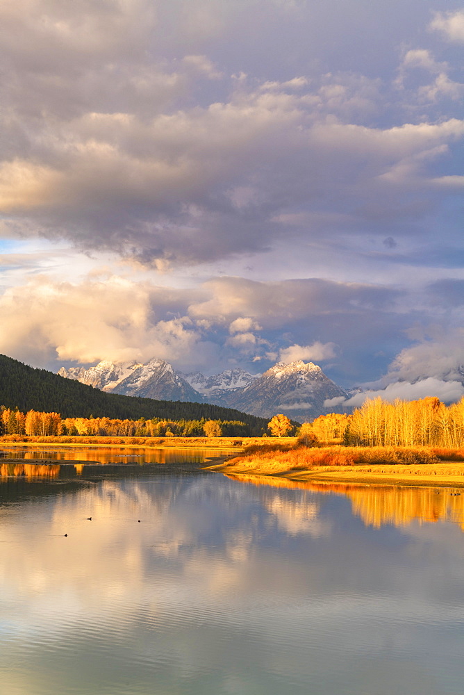 Oxbow Bend, Teton Range, Grand Teton National Park, Wyoming, United States of America, North America