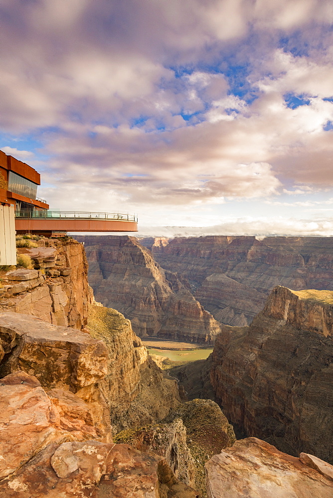 Sky Walk over the Grand Canyon and Colorado River, UNESCO World Heritage Site, Arizona, United States of America, North America