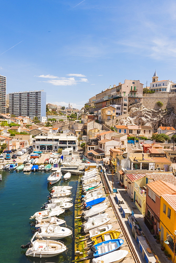 Port Du Vallon Des Auffes, Marseille, Bouches du Rhone, Provence, Provence-Alpes-Cote d'Azur, France, Mediterranean, Europe