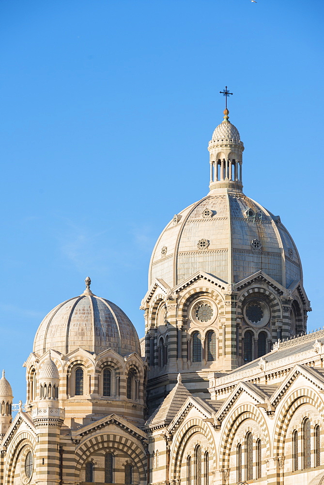 Cathedrale La Major, Marseille, Bouches du Rhone, Provence, Provence-Alpes-Cote d'Azur, France, Mediterranean, Europe