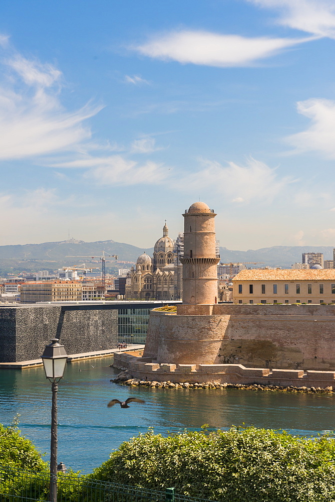 Fort Saint Jean, Marseille, Bouches du Rhone, Provence, Provence-Alpes-Cote d'Azur, France, Mediterranean, Europe