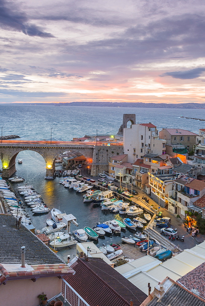 Port Du Vallon Des Auffes, Marseille, Bouches du Rhone, Provence, Provence-Alpes-Cote d'Azur, France, Mediterranean, Europe