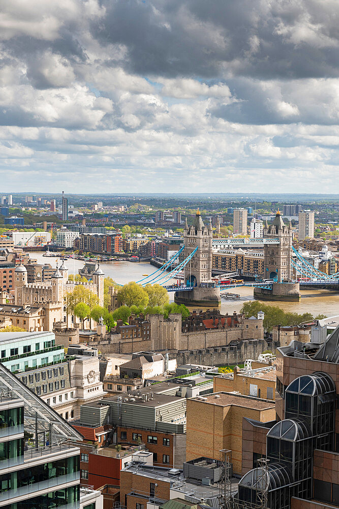 Tower Bridge and Tower of London, London, England, United Kingdom, Europe