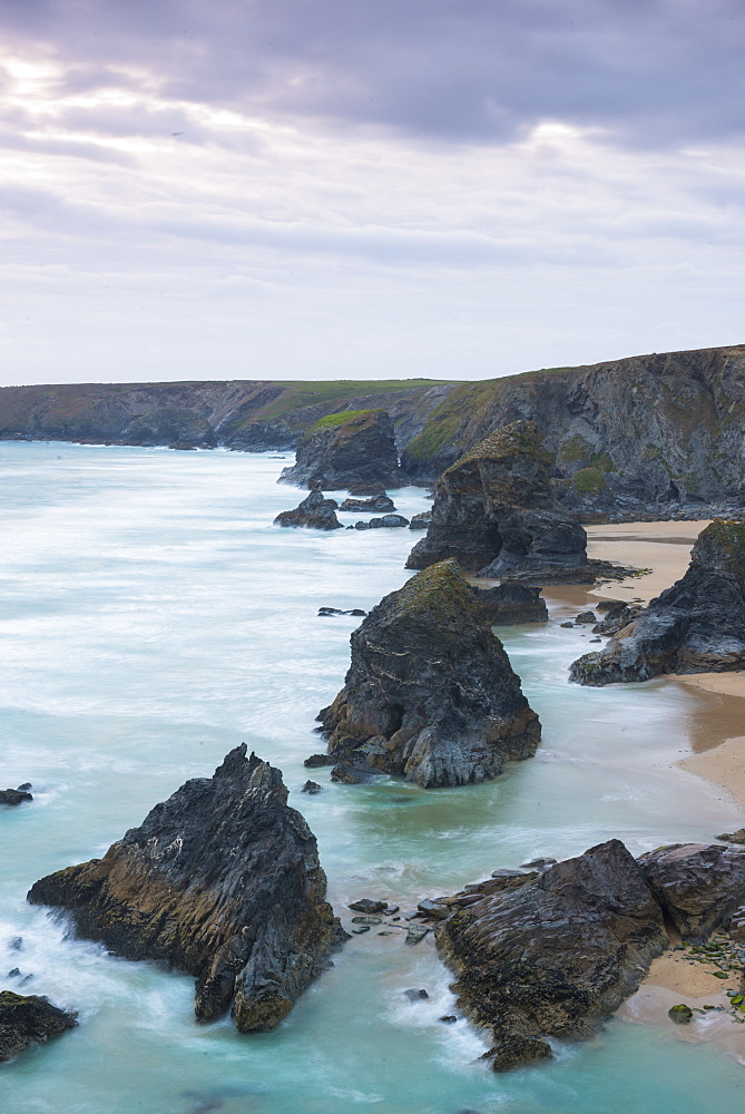 Bedruthan Steps, Cornwall, England, United Kingdom, Europe