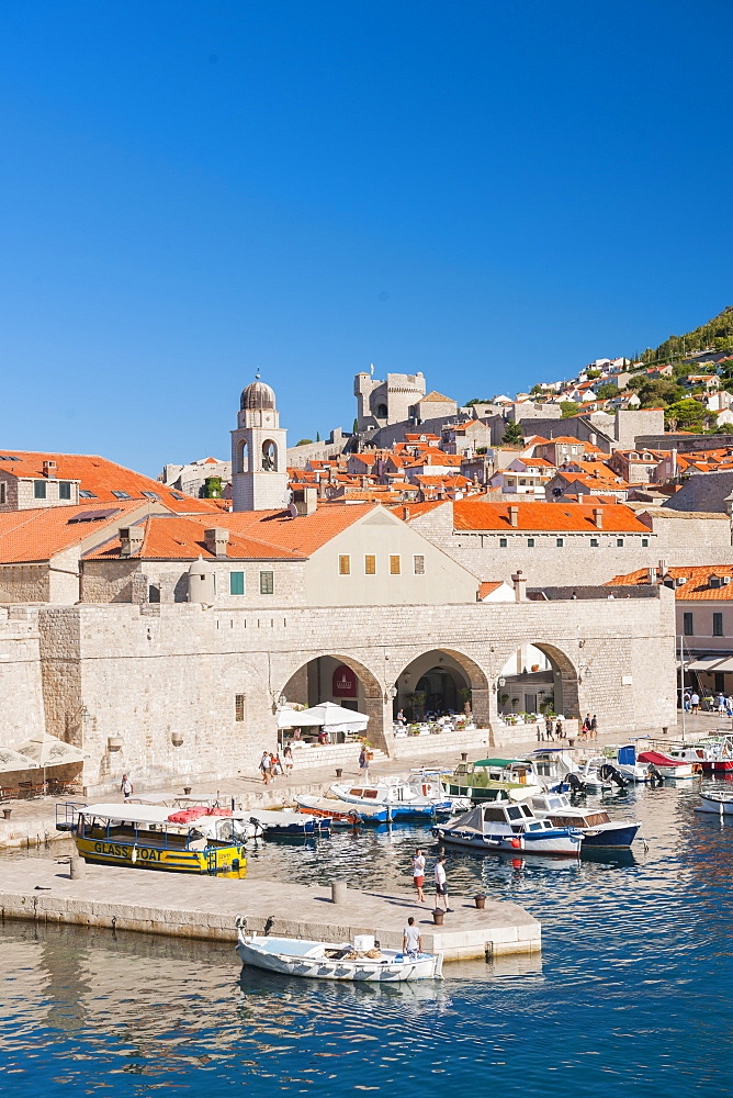 Dubrovnik Harbour, UNESCO World Heritage Site, Dubrovnik, Croatia, Europe