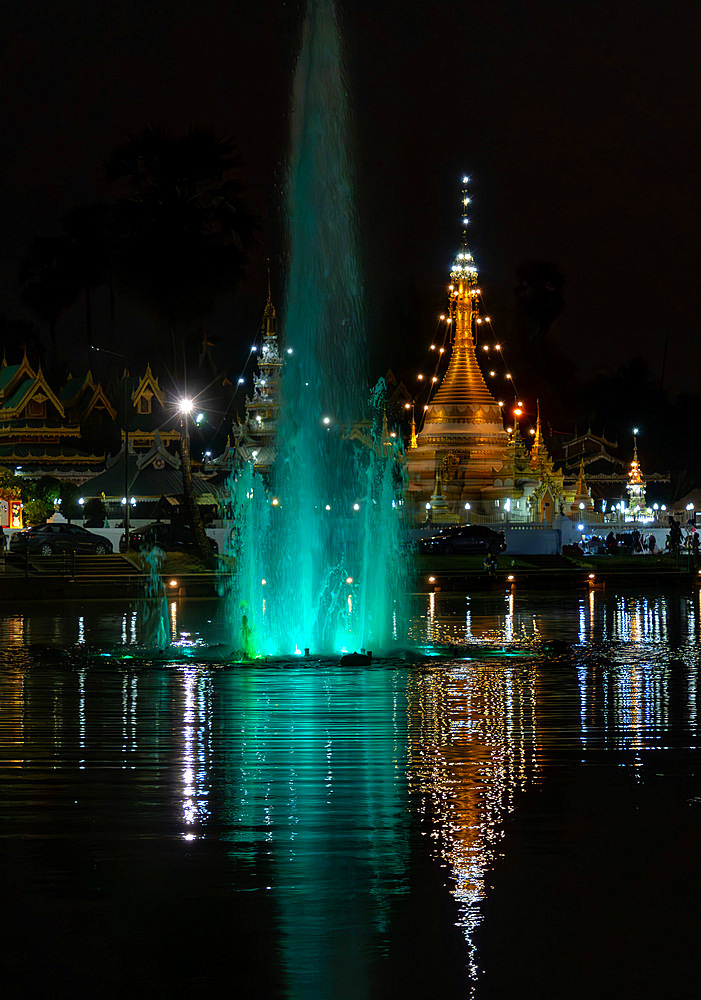 Aspects of Buddhist and Chinese temples in Mae Hong Son, Thailand, Southeast Asia, Asia