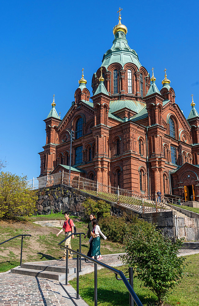 Views of the exterior of the Orthodox Church of Finland, Helsinki, Finland, Europe