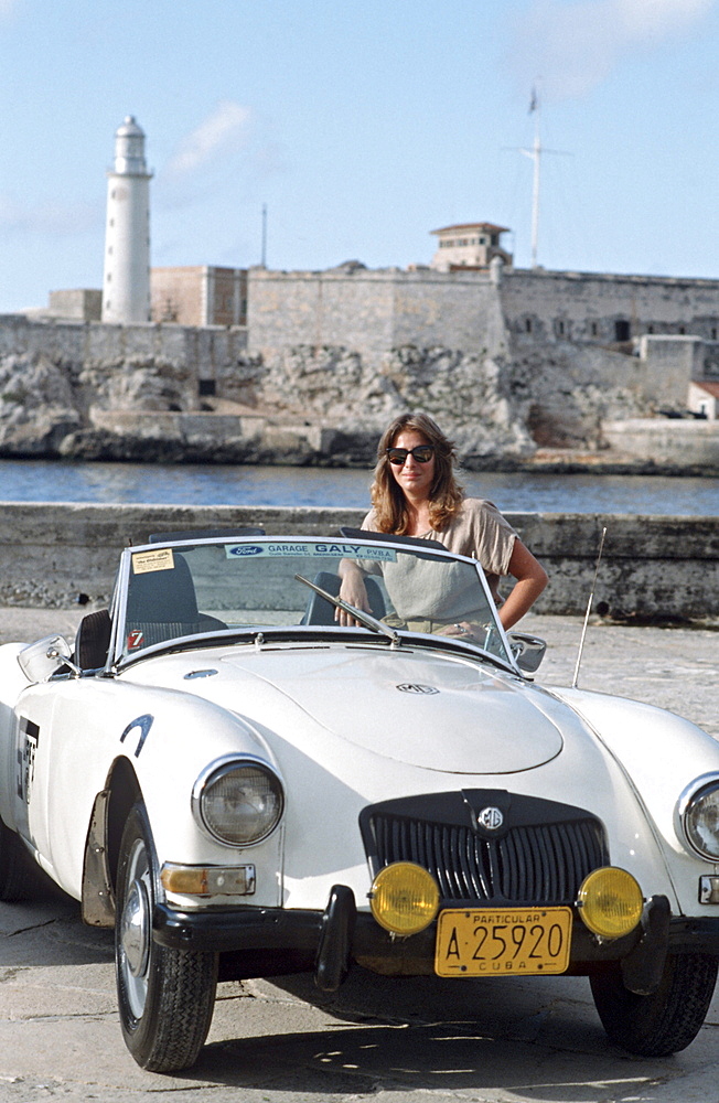 Cuba classic cars before a rally havana