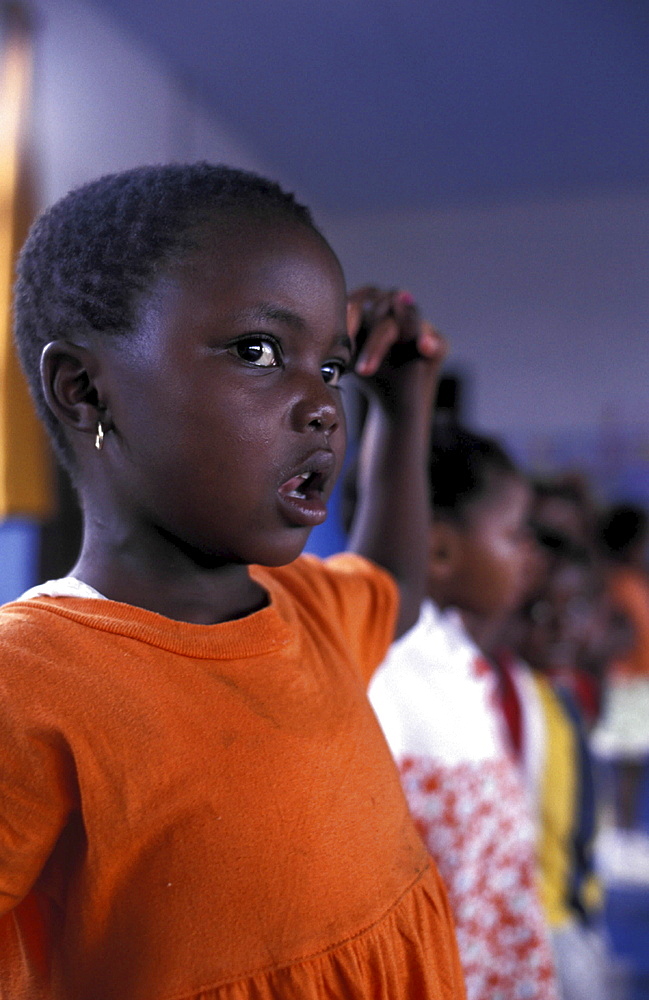 Education, south africa. Soweto. Children at a nursery school