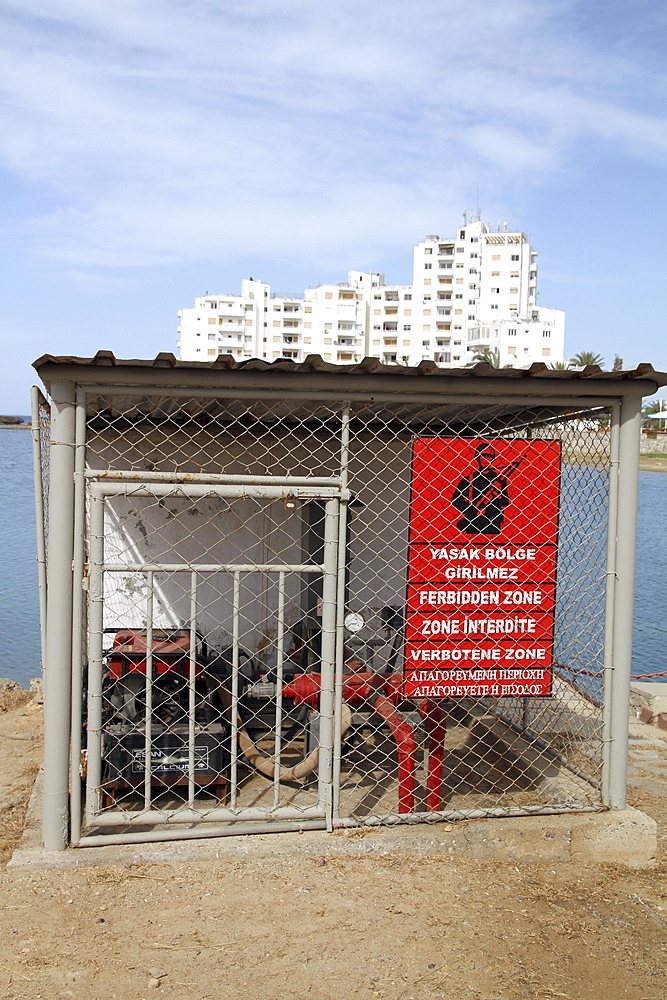 Cyprus. Varosha ghost town in Famagusta, Turkish occupied North Cyprus.