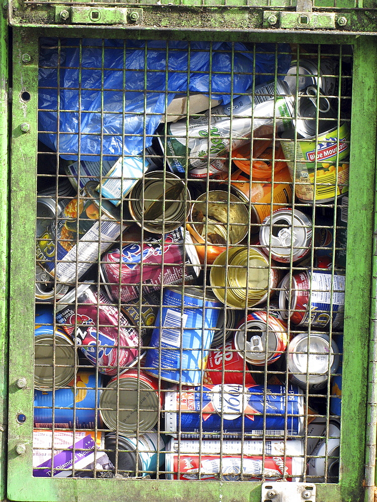 Uk. Recycling collection in hackney, london