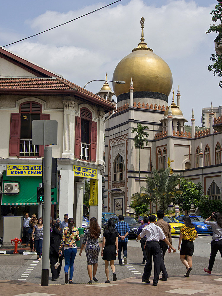 The Sultan Mosque in Arab Street in Singapore, Southeast Asia, Asia