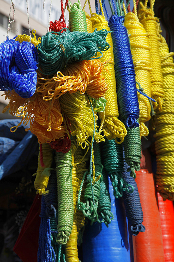 Ropes for sale at the market in Bahir Dar, Ethiopia, Africa