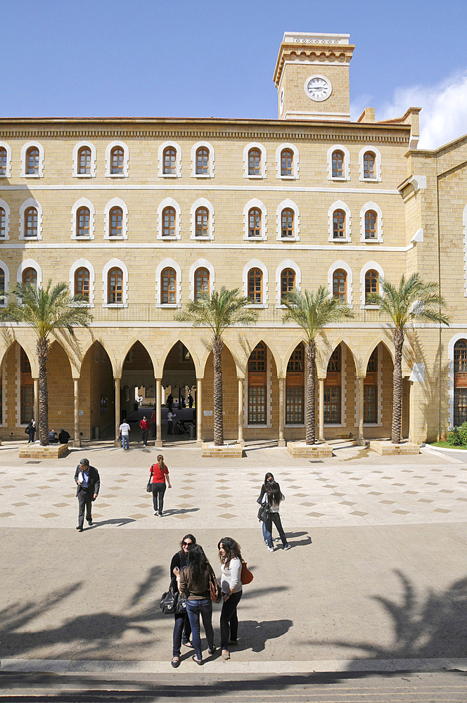 Campus of the renowned American University, Beirut, Lebanon, Middle East