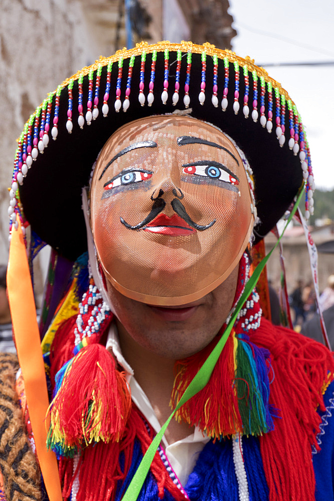 Dancers at the San Jacinto fiesta in Cusco, Peru, South America