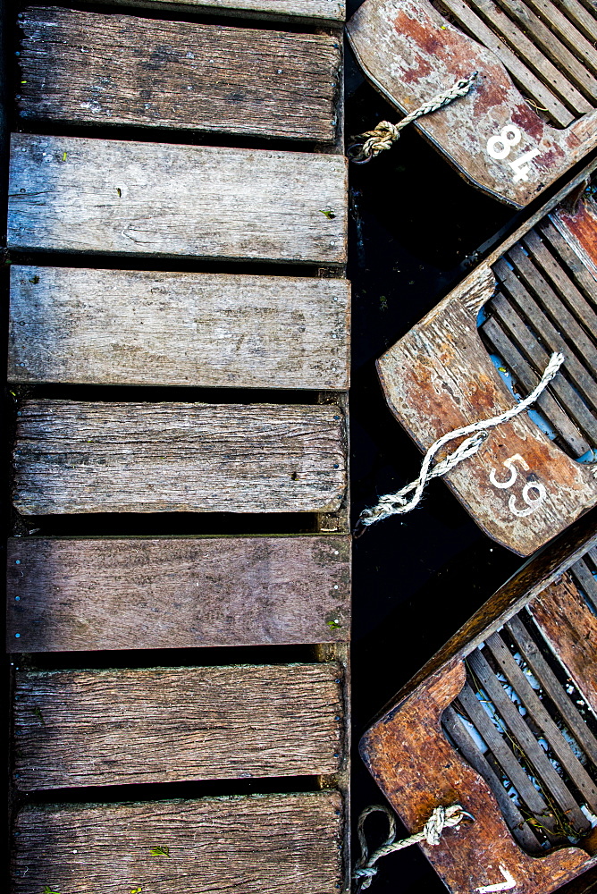 Punts, Cherwell Boathouse, Oxford, Oxfordshire, England, United Kingdom, Europe