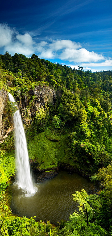 Bridal Veil Falls (Waireinga) near Raglan, Waikato, North Island, New Zealand, Pacific