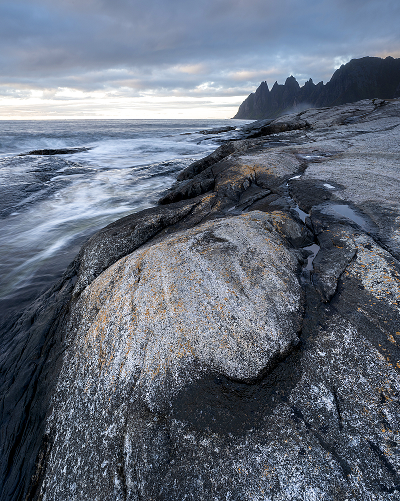 Rock formations, Tungeneset, Senja, Norway, Scandinavia, Europe