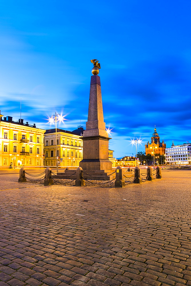 Tsarina's Stone at sunset in Helsinki, Finland, Europe