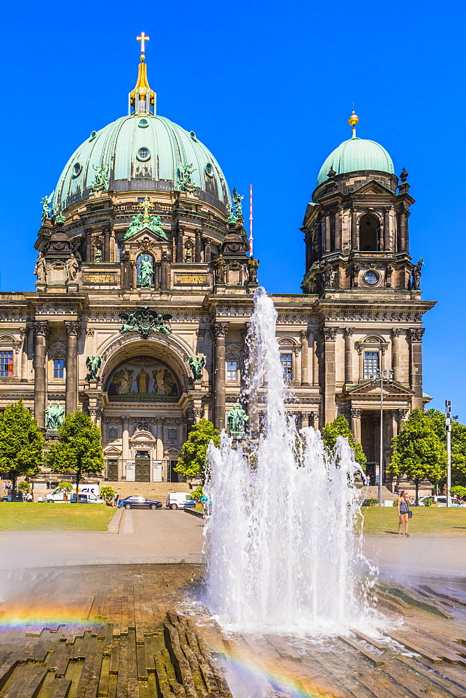 Fountain by Berlin Cathedral in Berlin, Germany, Europe